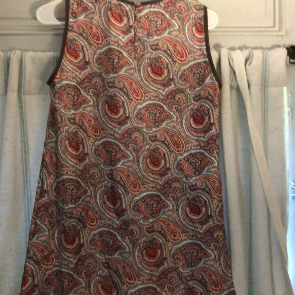 Mulberry Silk Massimo Dutti Paisley Sheath Dress … - image 9