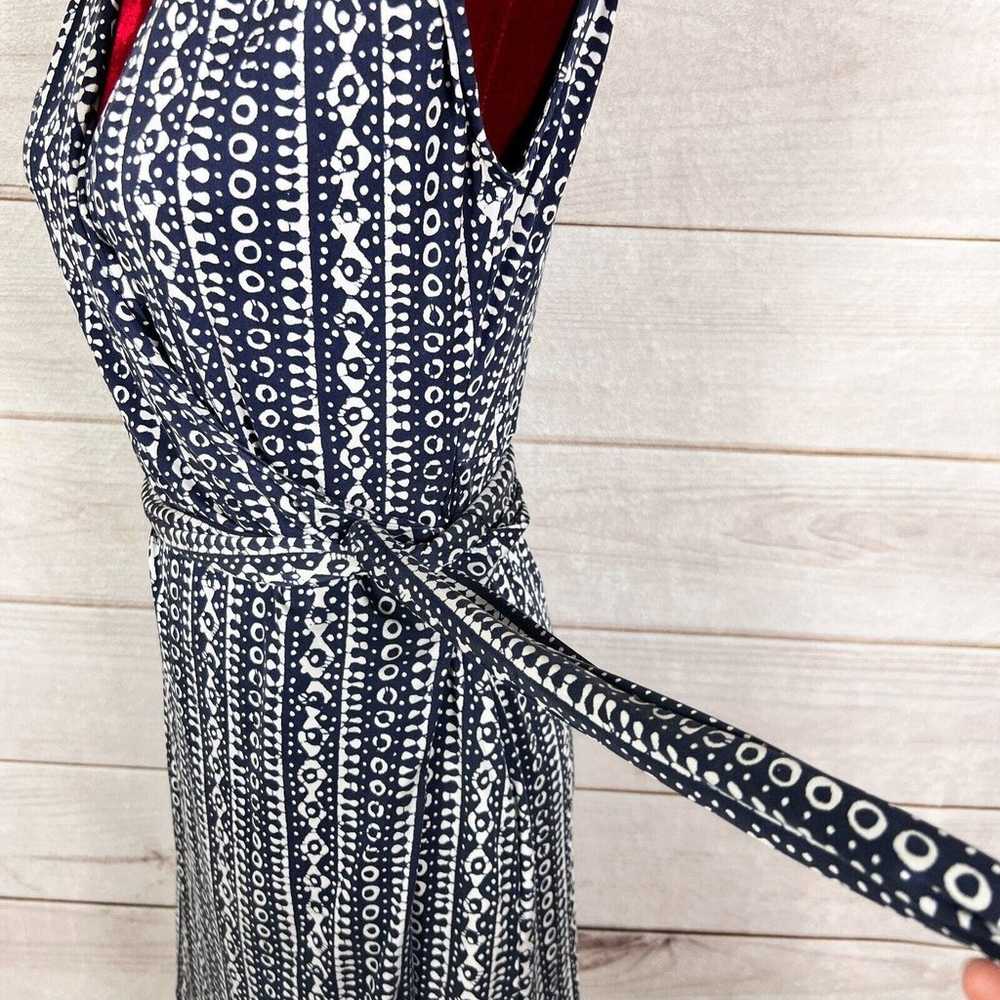 Tory Burch Wrap Dress Polka Silk Sleeveless - image 10