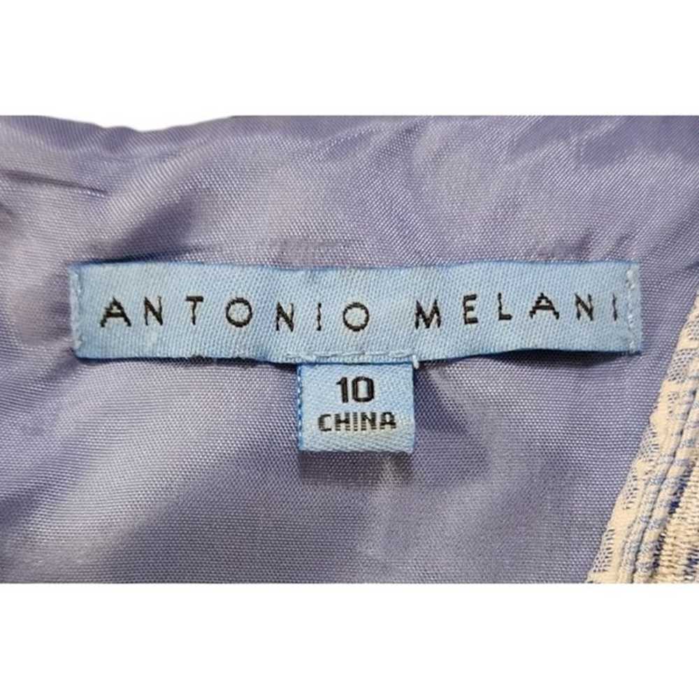 Antonio Melani 10 Sheath Dress Blue White Snake P… - image 3