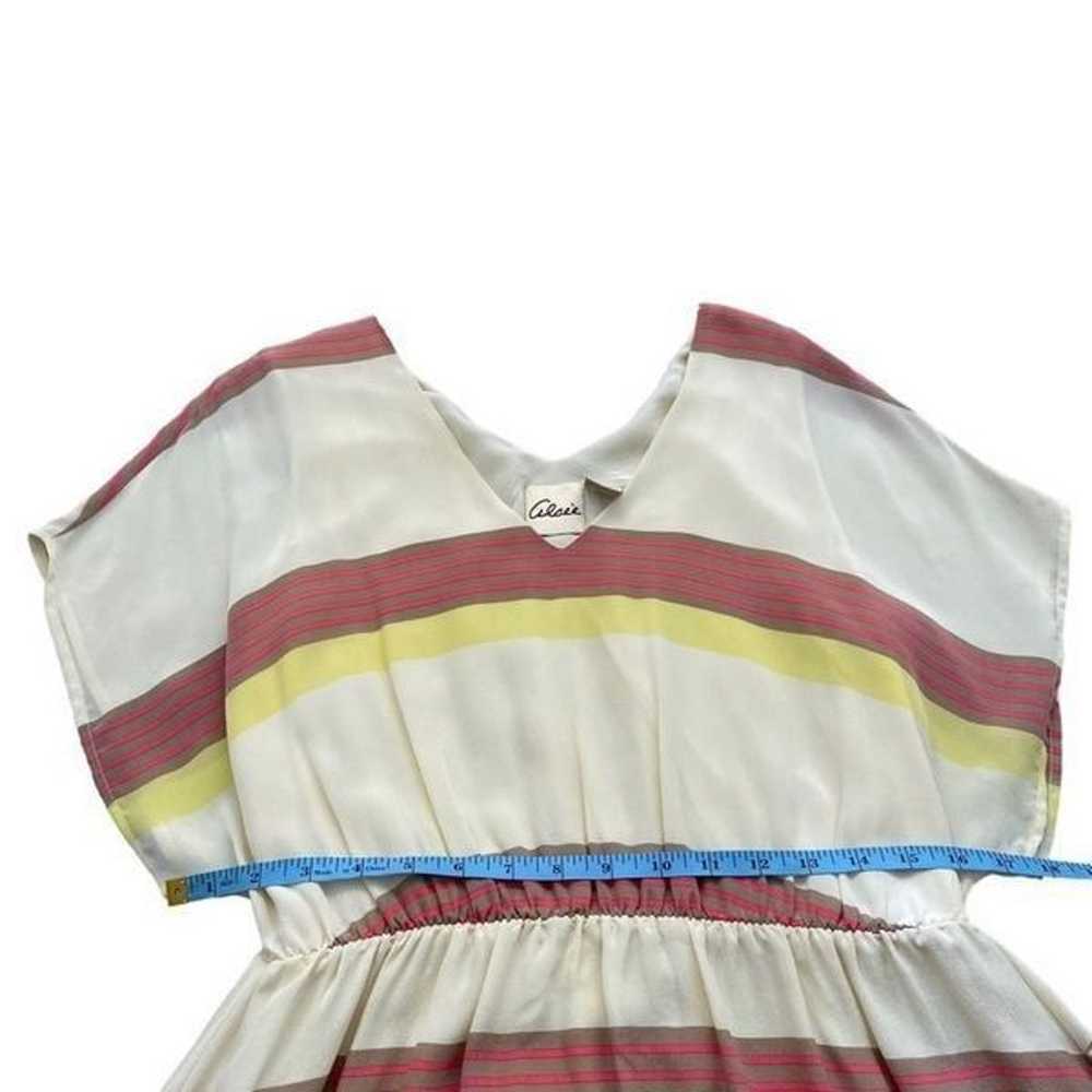 Alcee 100% Silk Mini Dress Multi-Color in Size Sm… - image 11