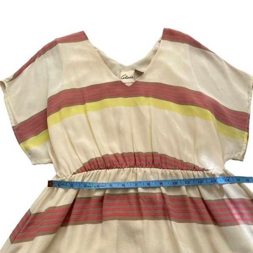 Alcee 100% Silk Mini Dress Multi-Color in Size Sm… - image 12
