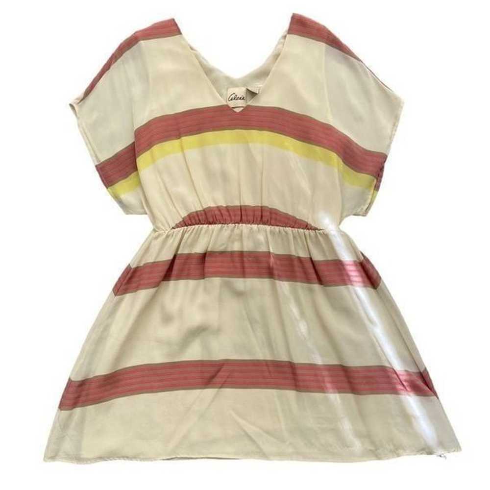 Alcee 100% Silk Mini Dress Multi-Color in Size Sm… - image 4