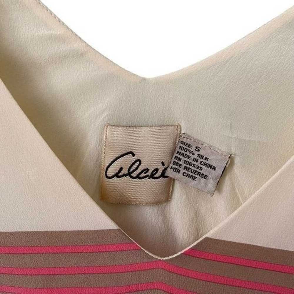 Alcee 100% Silk Mini Dress Multi-Color in Size Sm… - image 8