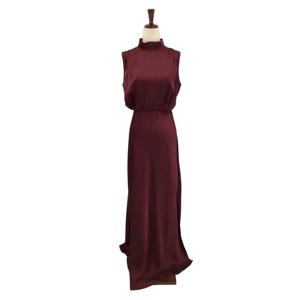 LULU'S 2X  Plus Classic Elegance Wine Satin Sleev… - image 2