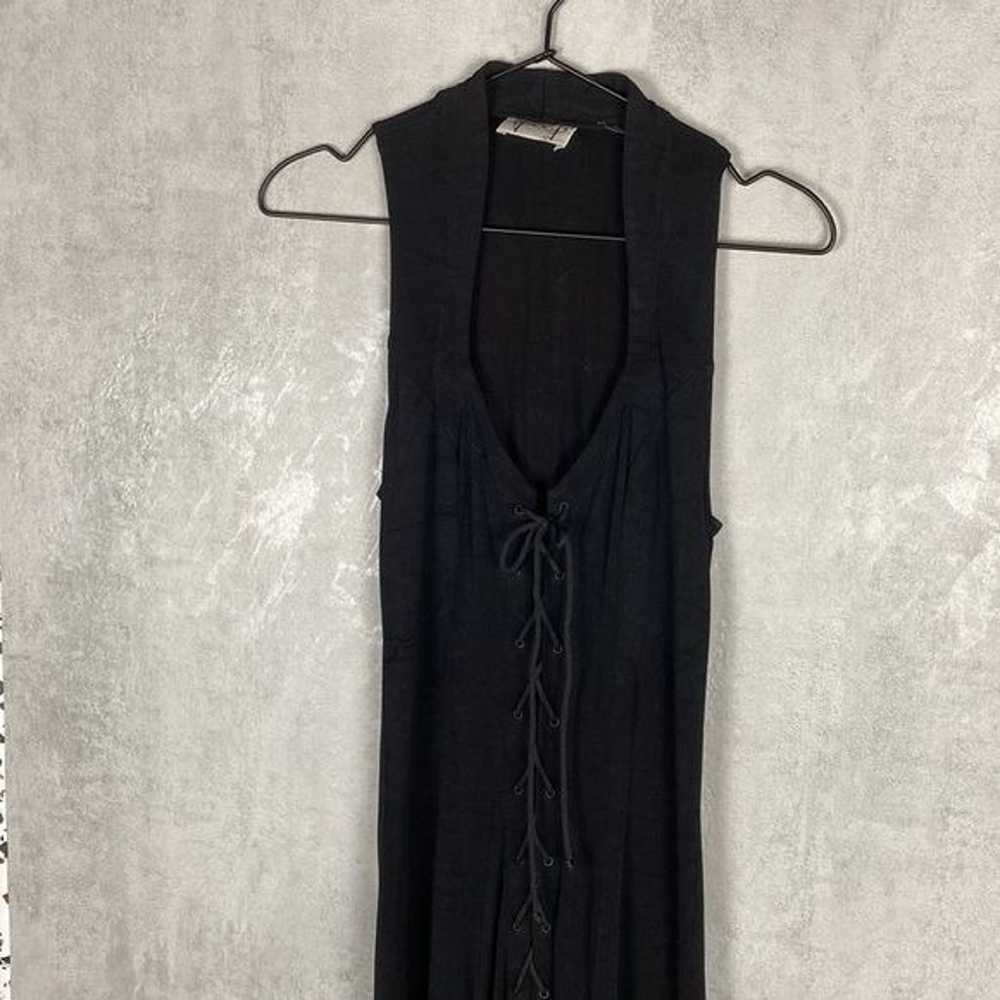 Vintage peep lace up maxi dress - image 3