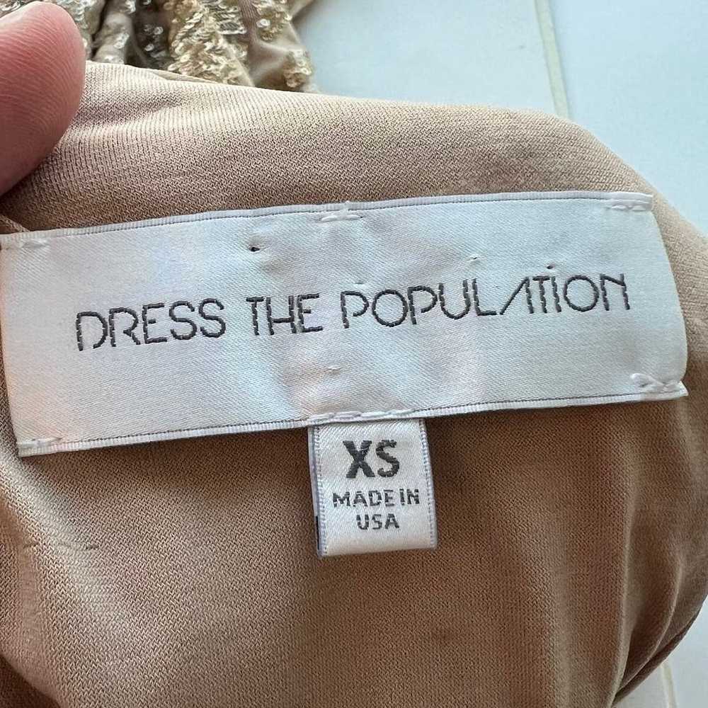 Dress The Population Women Size XS Lola Long Slee… - image 2