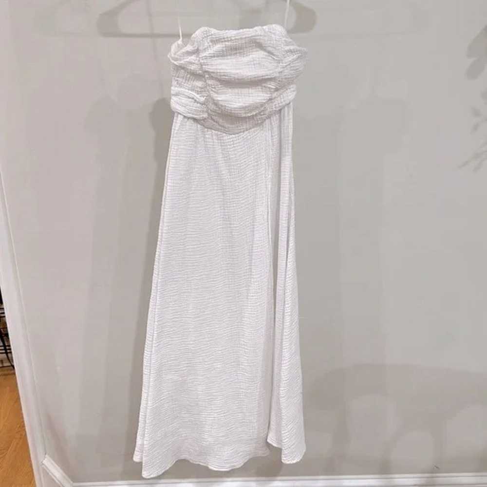 Olivaceous White Maxi Dress - image 2