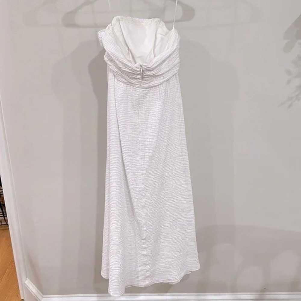 Olivaceous White Maxi Dress - image 3