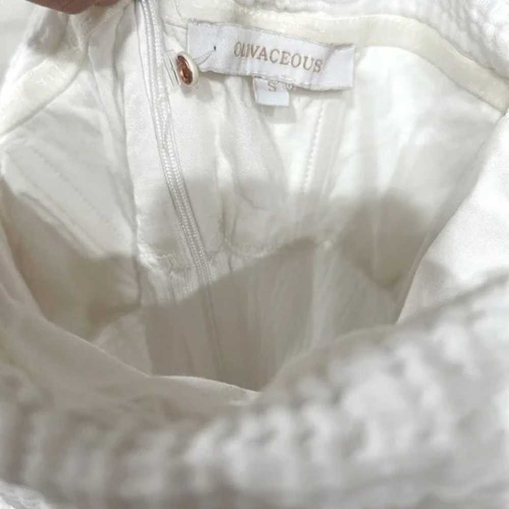 Olivaceous White Maxi Dress - image 4