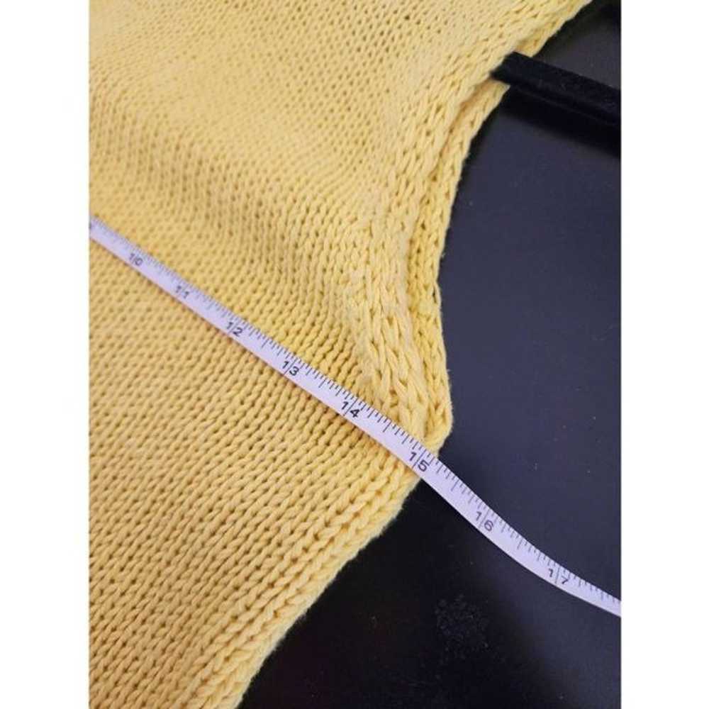 Zara bright yellow knit mini sweater dress size s… - image 5