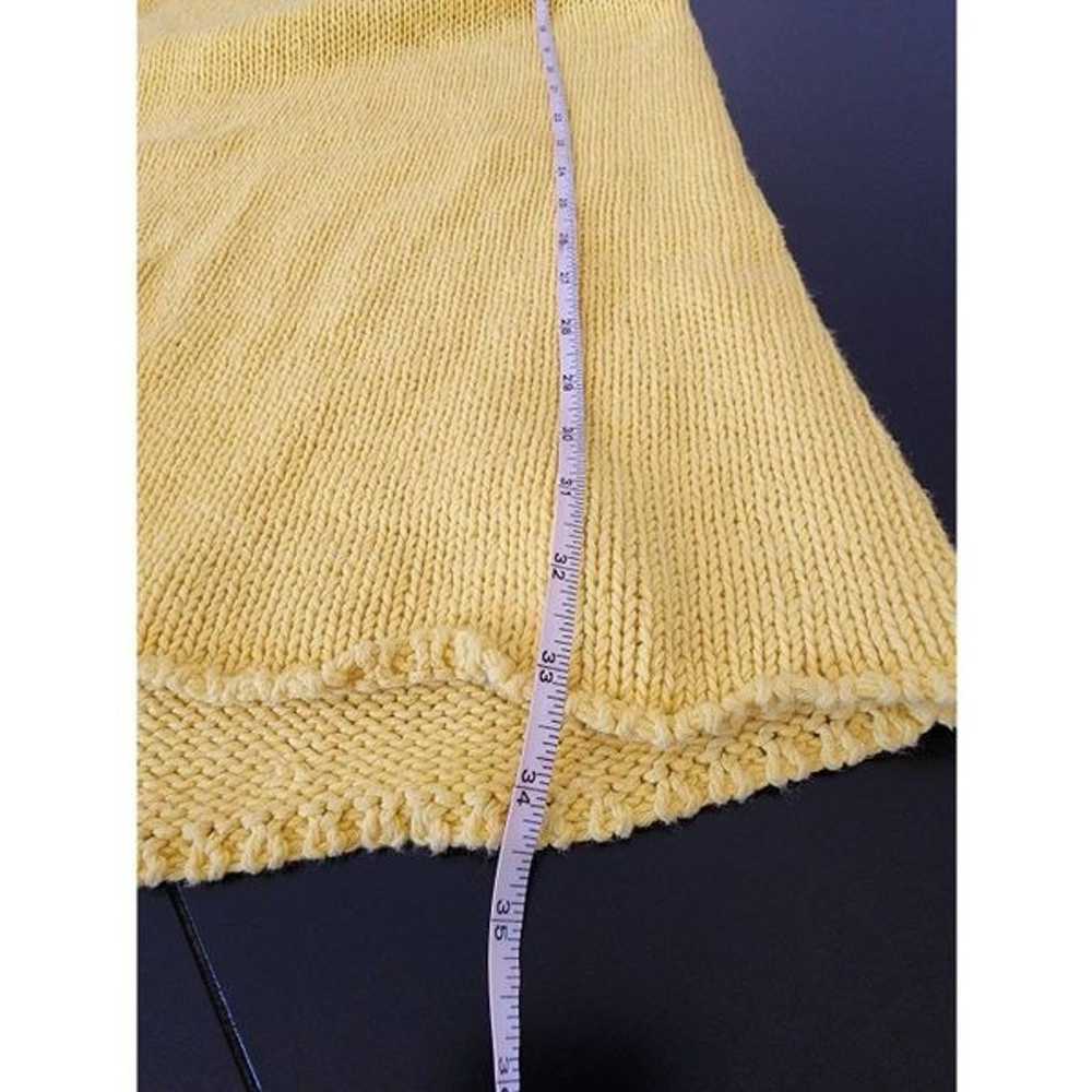 Zara bright yellow knit mini sweater dress size s… - image 6