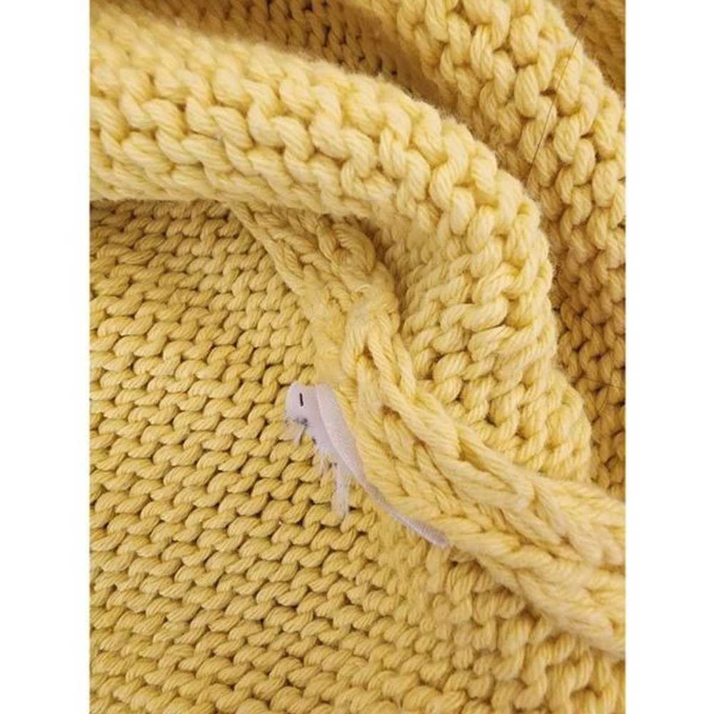 Zara bright yellow knit mini sweater dress size s… - image 7