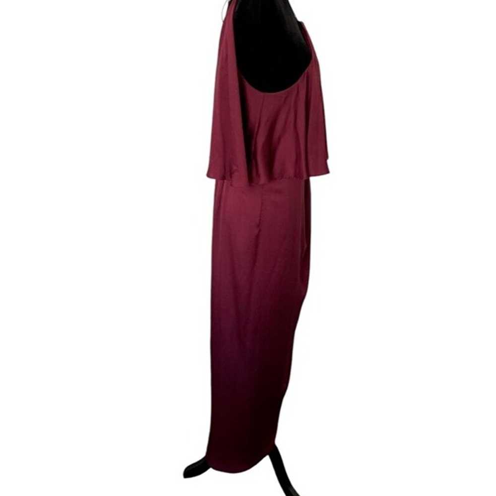 SHONA JOY Luxe Halter Frill Dress Size 8 in Garnet - image 10