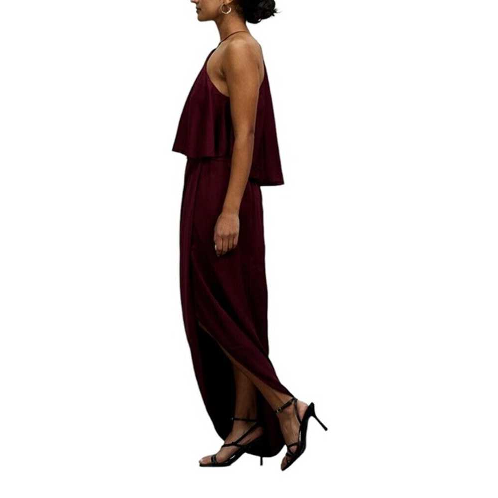 SHONA JOY Luxe Halter Frill Dress Size 8 in Garnet - image 4