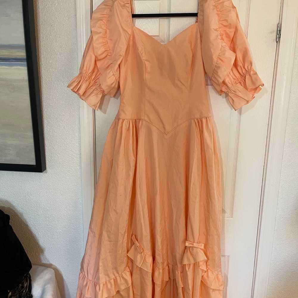 Jane Eyre Peach Puff sleeve Gown Selkie Maison Am… - image 2