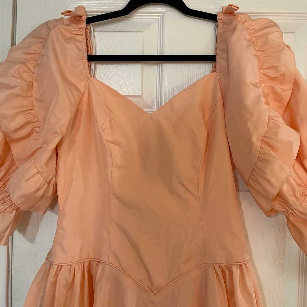 Jane Eyre Peach Puff sleeve Gown Selkie Maison Am… - image 5