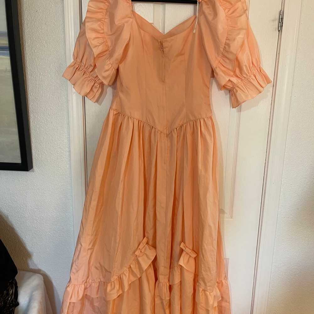 Jane Eyre Peach Puff sleeve Gown Selkie Maison Am… - image 9