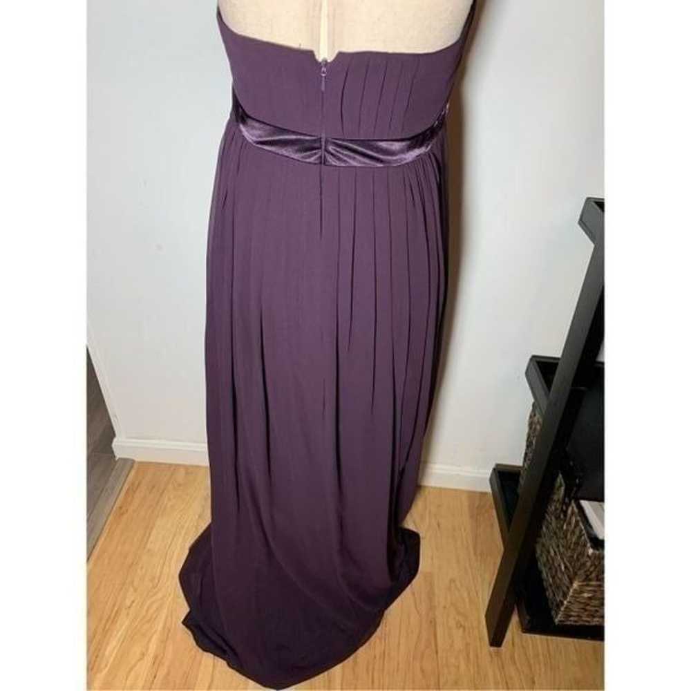 Bill levkoff purple long dress size 8 wedding bri… - image 3