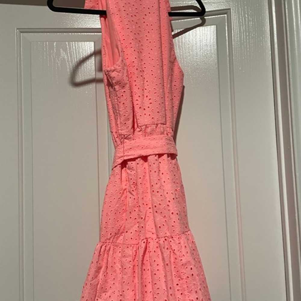 NWOT Trisha Shirtdress Shellona Coral Neon Sunbur… - image 5
