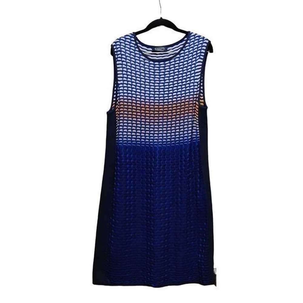 Magaschoni knit shift Mimosa Dress Ombré blue siz… - image 2