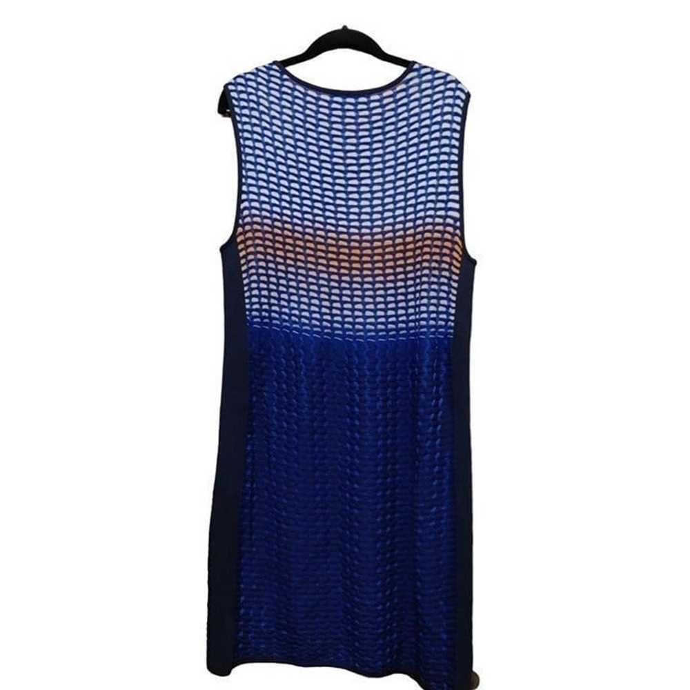 Magaschoni knit shift Mimosa Dress Ombré blue siz… - image 3