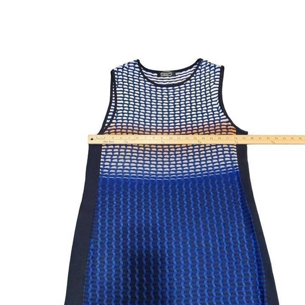 Magaschoni knit shift Mimosa Dress Ombré blue siz… - image 6