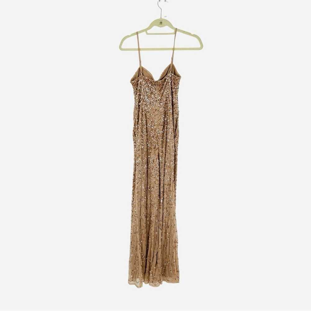 Nasty Gal Collection gold sequined sweetheart nec… - image 6