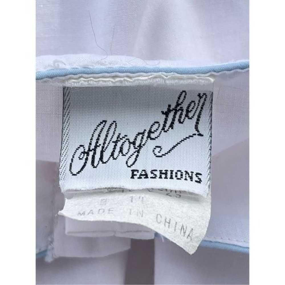 D1 70s Vintage AlTogether Fashions White Embroide… - image 4