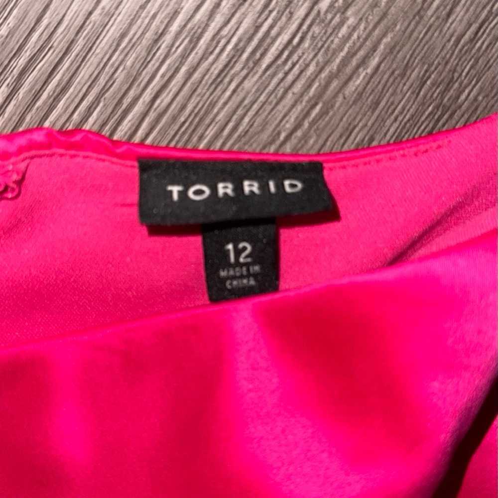 Neon pink Torrid dress - image 2