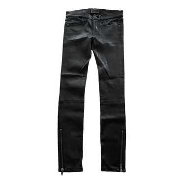 Current Elliott Leather slim pants