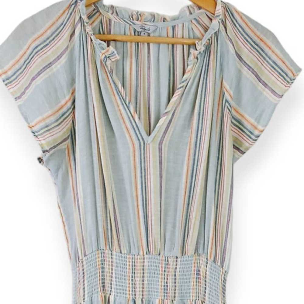 Rails SZ S Amellia Sag Harbour Stripe Dress Linen… - image 4
