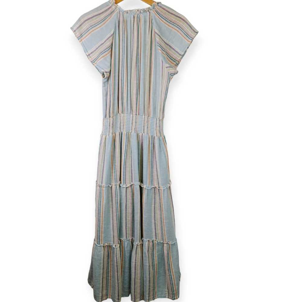 Rails SZ S Amellia Sag Harbour Stripe Dress Linen… - image 5