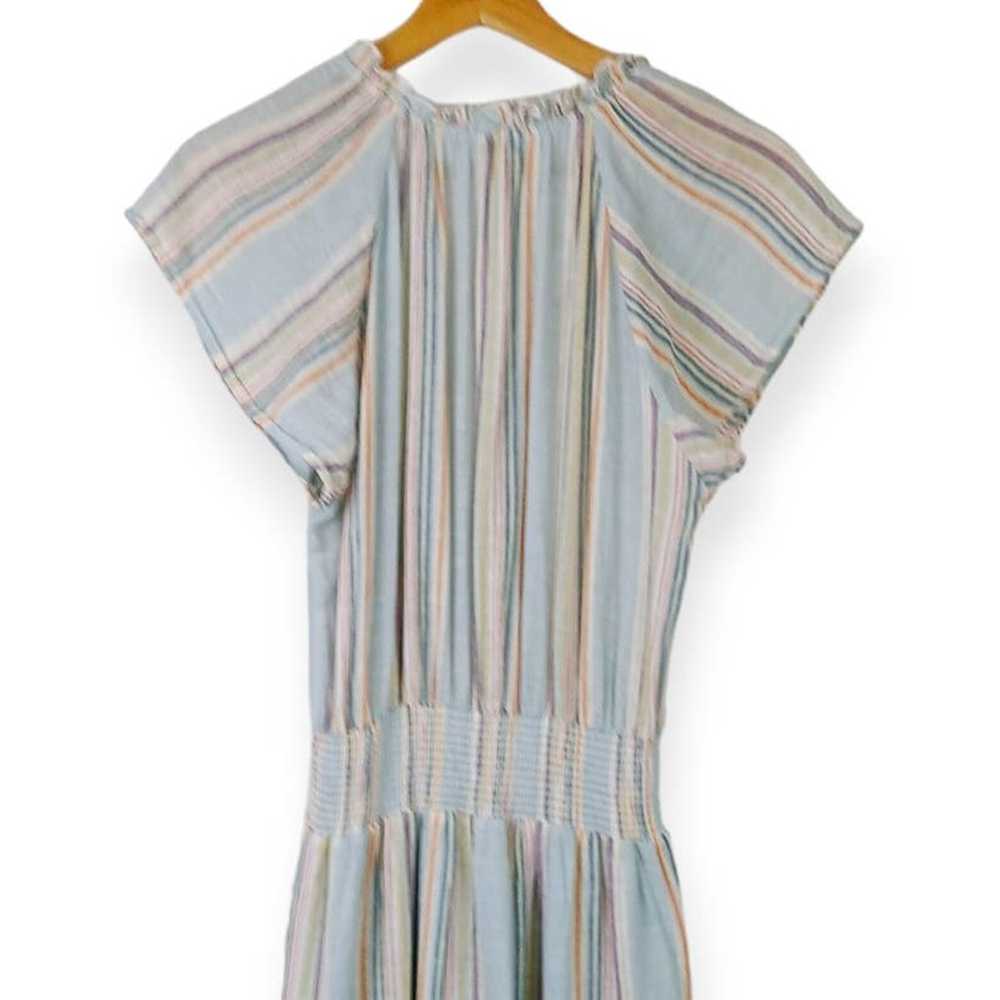 Rails SZ S Amellia Sag Harbour Stripe Dress Linen… - image 6