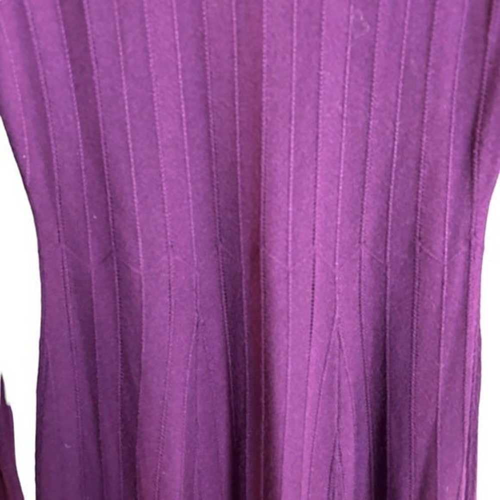 Pendleton 100% Merino Wool Eggplant Purple V Neck… - image 7