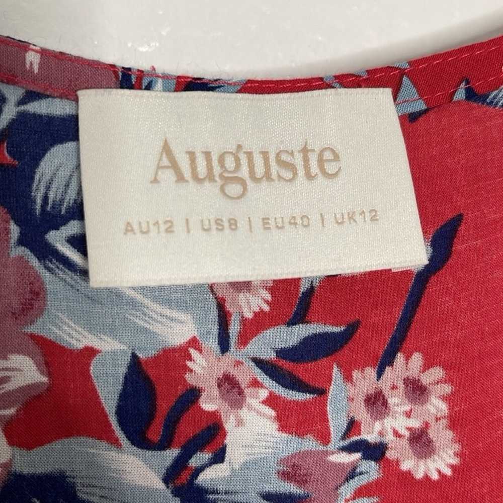 Auguste the Label Abigail Red Floral Wrap Maxi Sh… - image 4