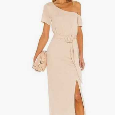 Privacy please One-Shoulder Midi Length Dress - image 1