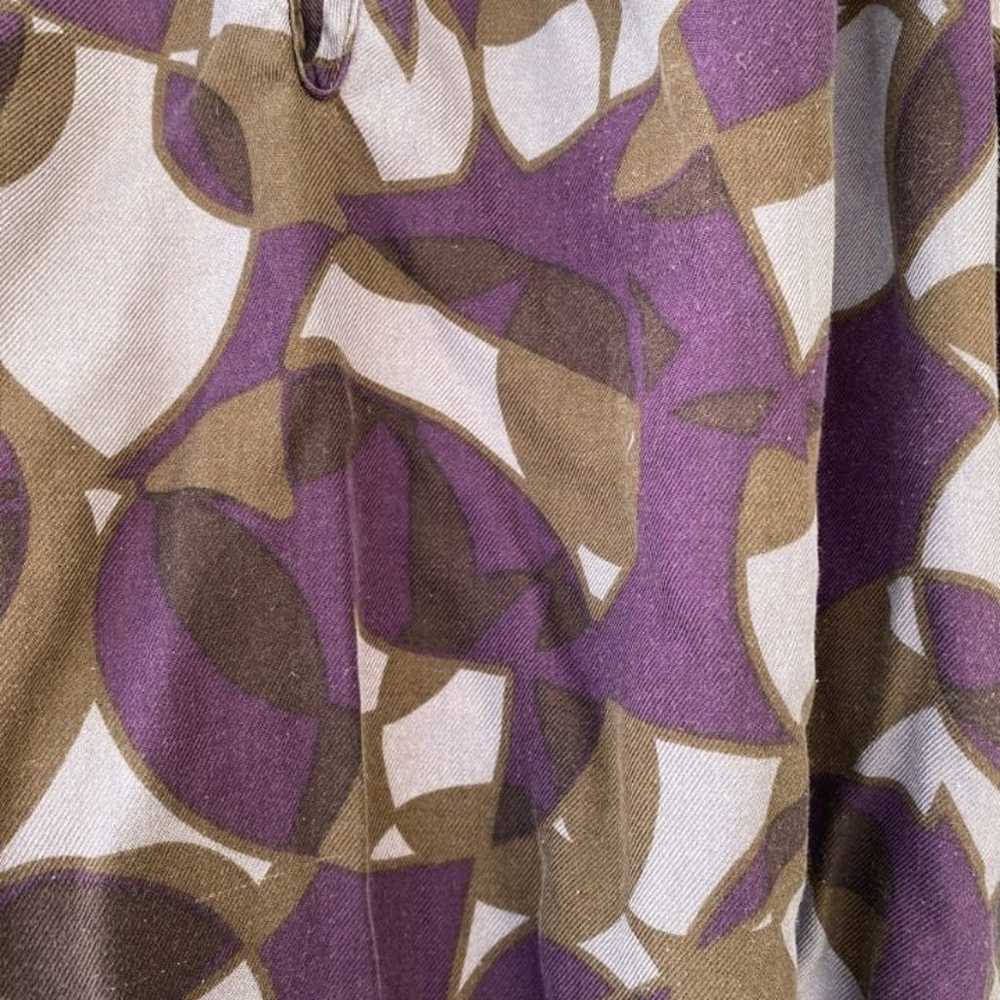 Women Dress XL Bensimon long sleeve purple - image 3