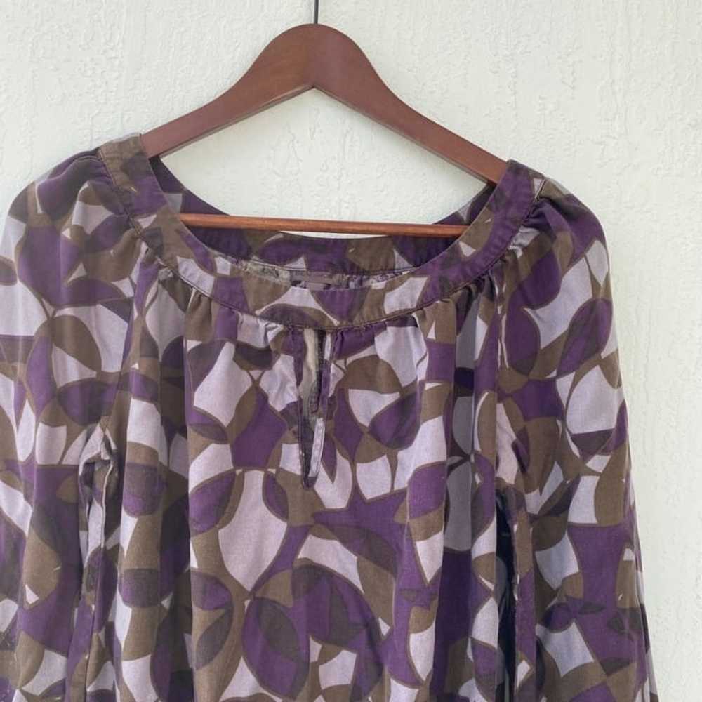 Women Dress XL Bensimon long sleeve purple - image 4