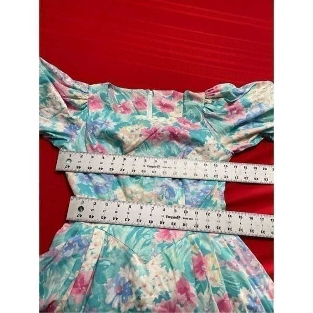 Daisy Kingdom VTG Circle Floral Dress Size 8/10/1… - image 6