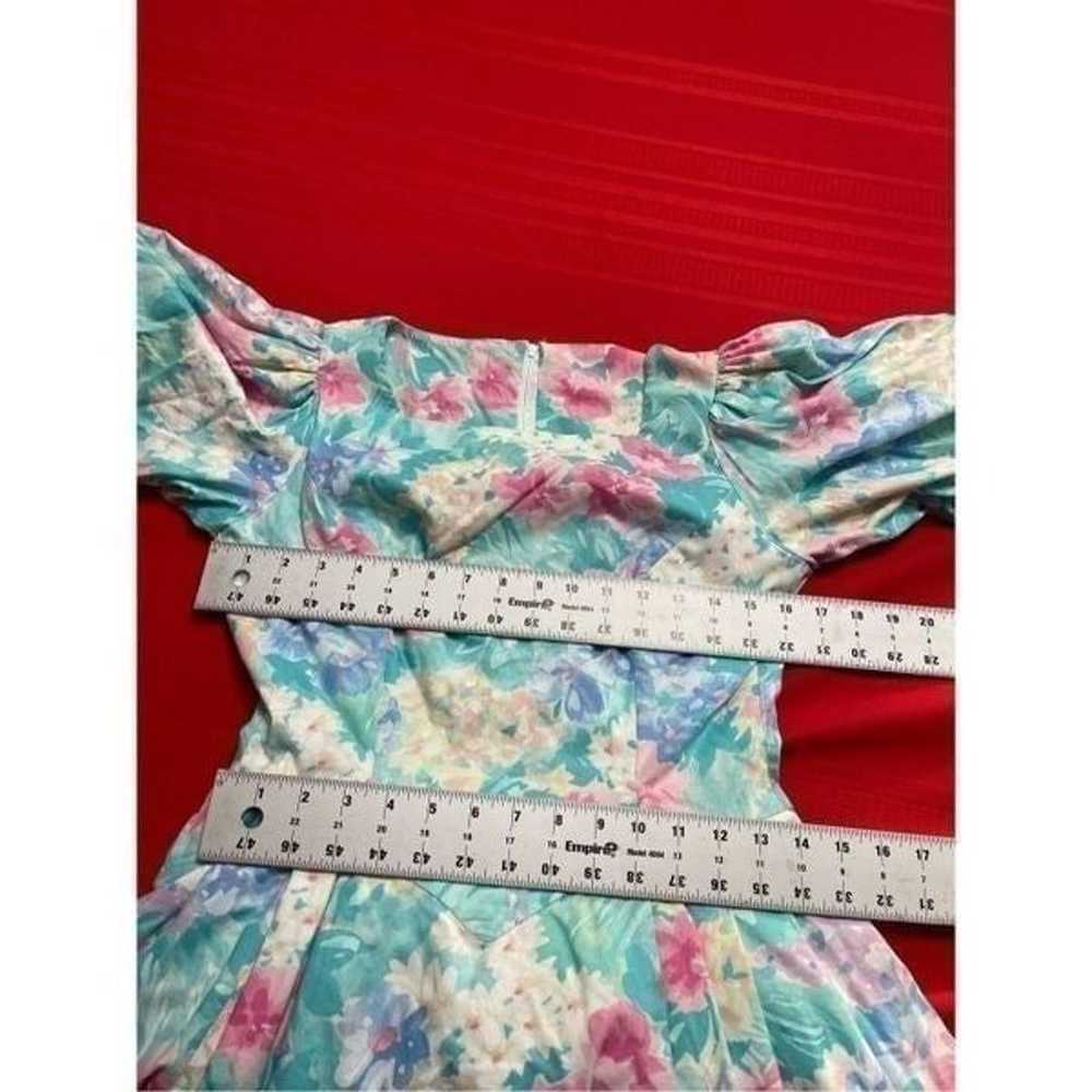 Daisy Kingdom VTG Circle Floral Dress Size 8/10/1… - image 7
