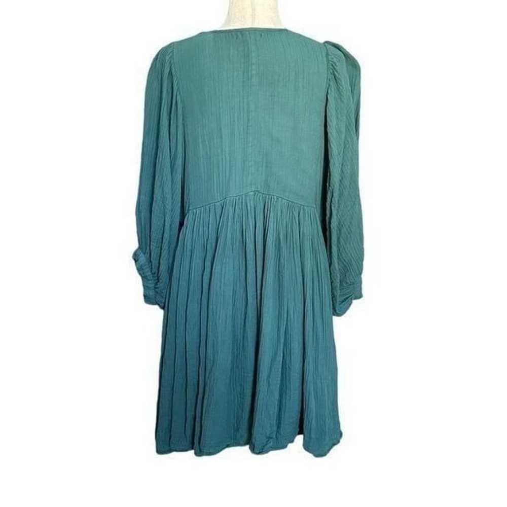 Anthropologie Sundry Teal Balloon Sleeve Tunic Dr… - image 8