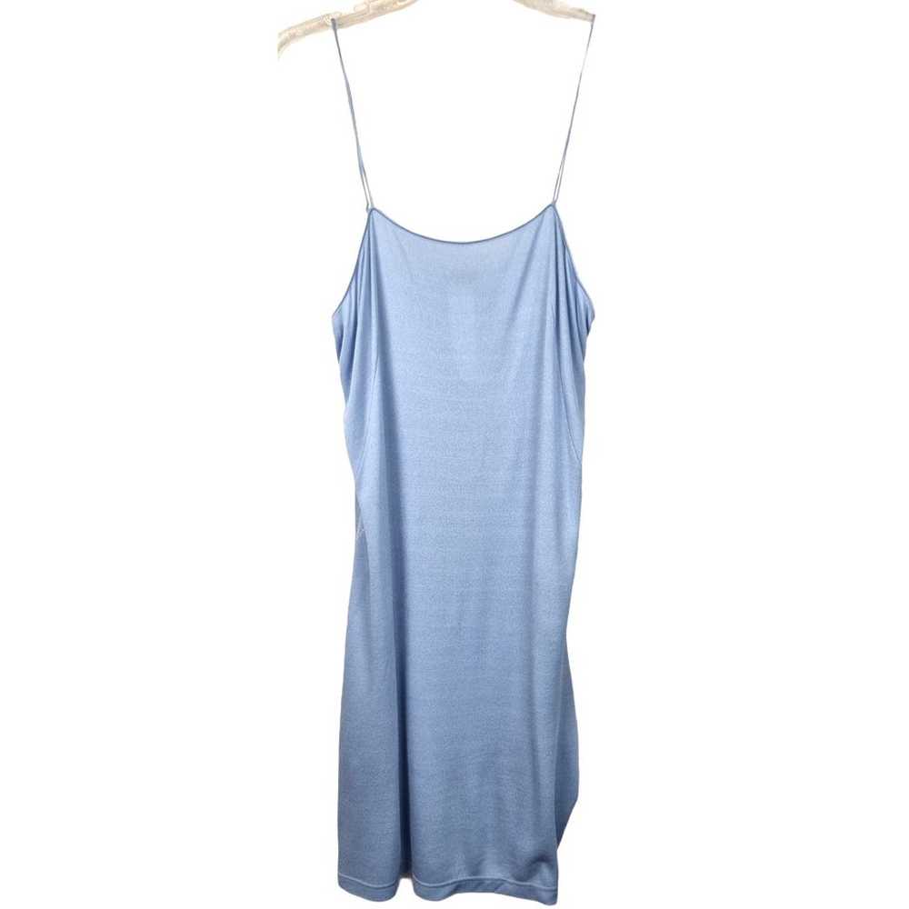 Akris Baby Pastel Blue Spaghetti Strap Slip Dress… - image 2
