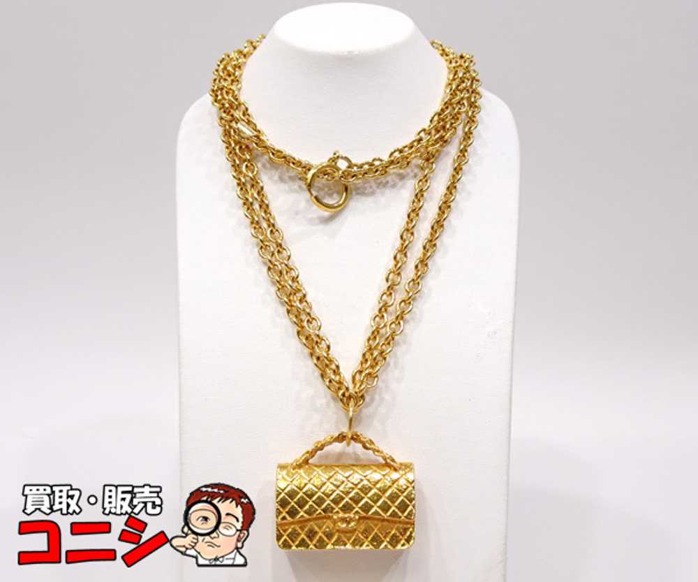 Quality Konishi   CHANEL  Necklace Matlasse Bag M… - image 1