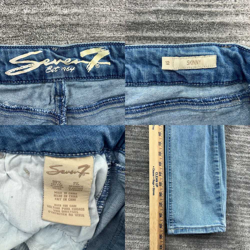 Vintage Seven7 Jean Size 12 Womens Skinny High Ri… - image 4