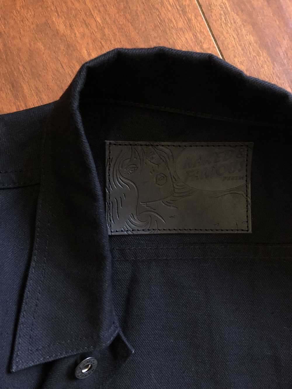Naked & Famous Solid Black Selvedge Denim Jacket - image 5
