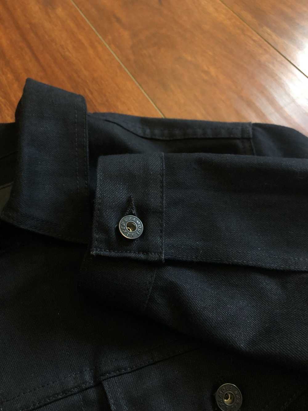 Naked & Famous Solid Black Selvedge Denim Jacket - image 9