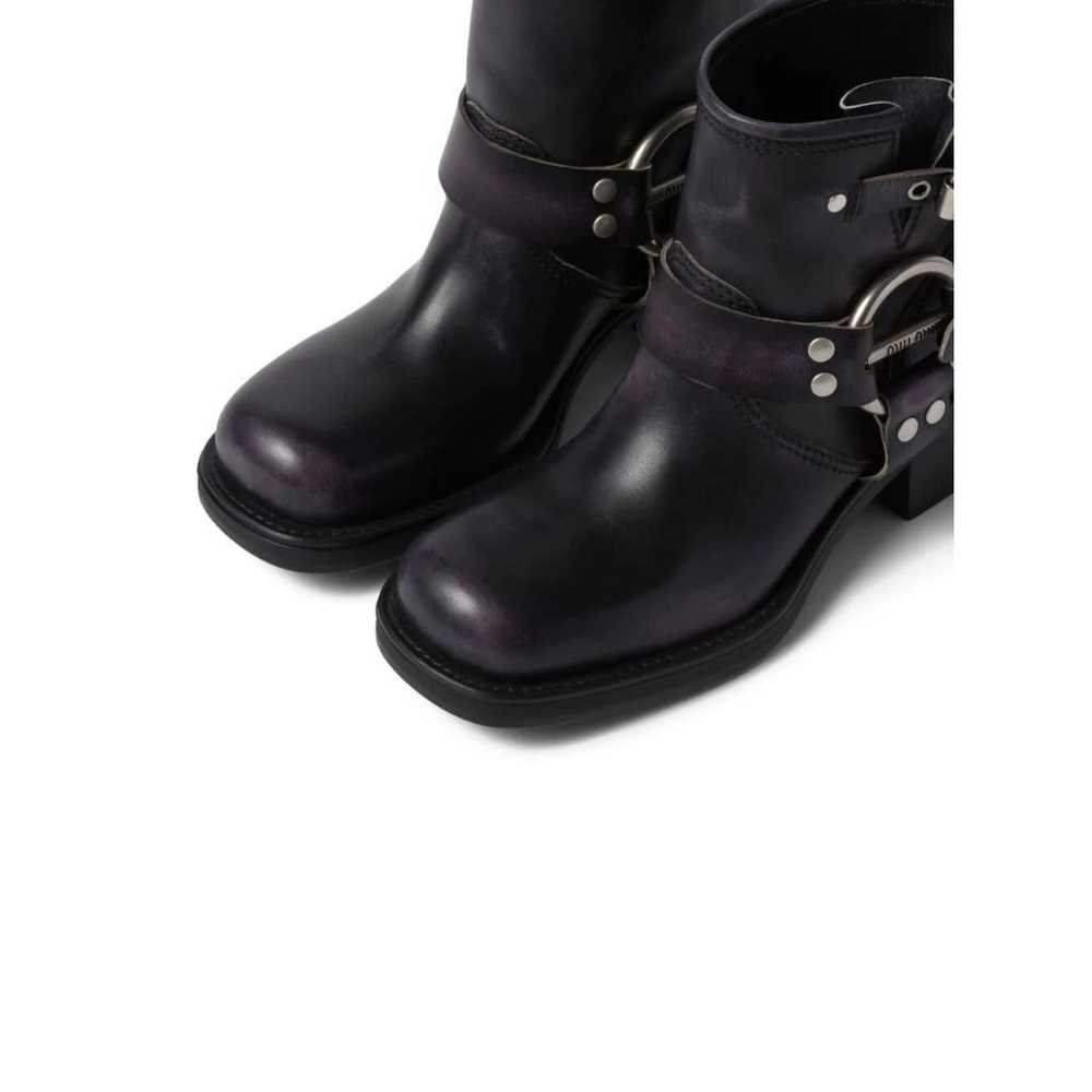 Miu Miu Leather ankle boots - image 3