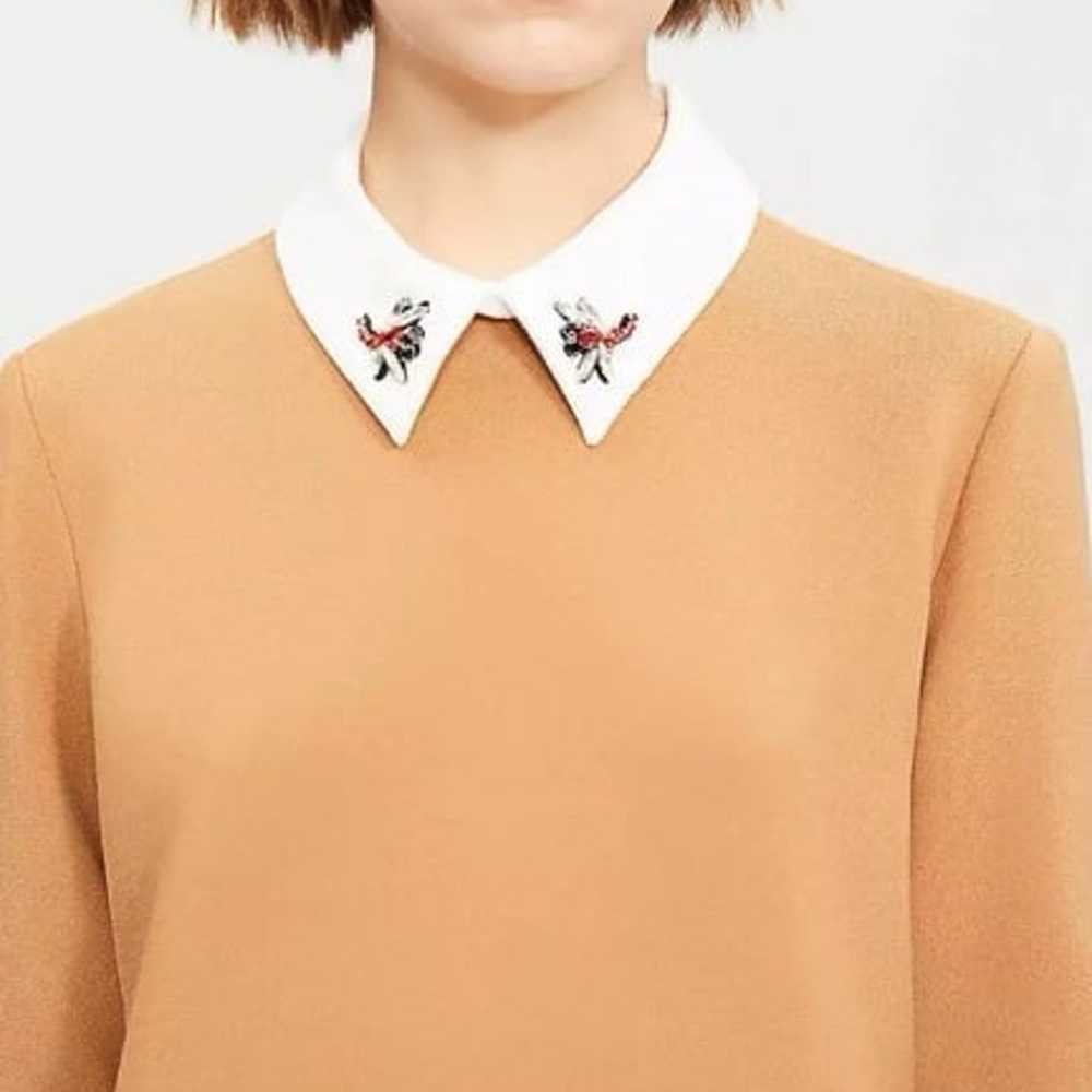 MAJE Ragone Embellished Collar Twill Mini Dress C… - image 4