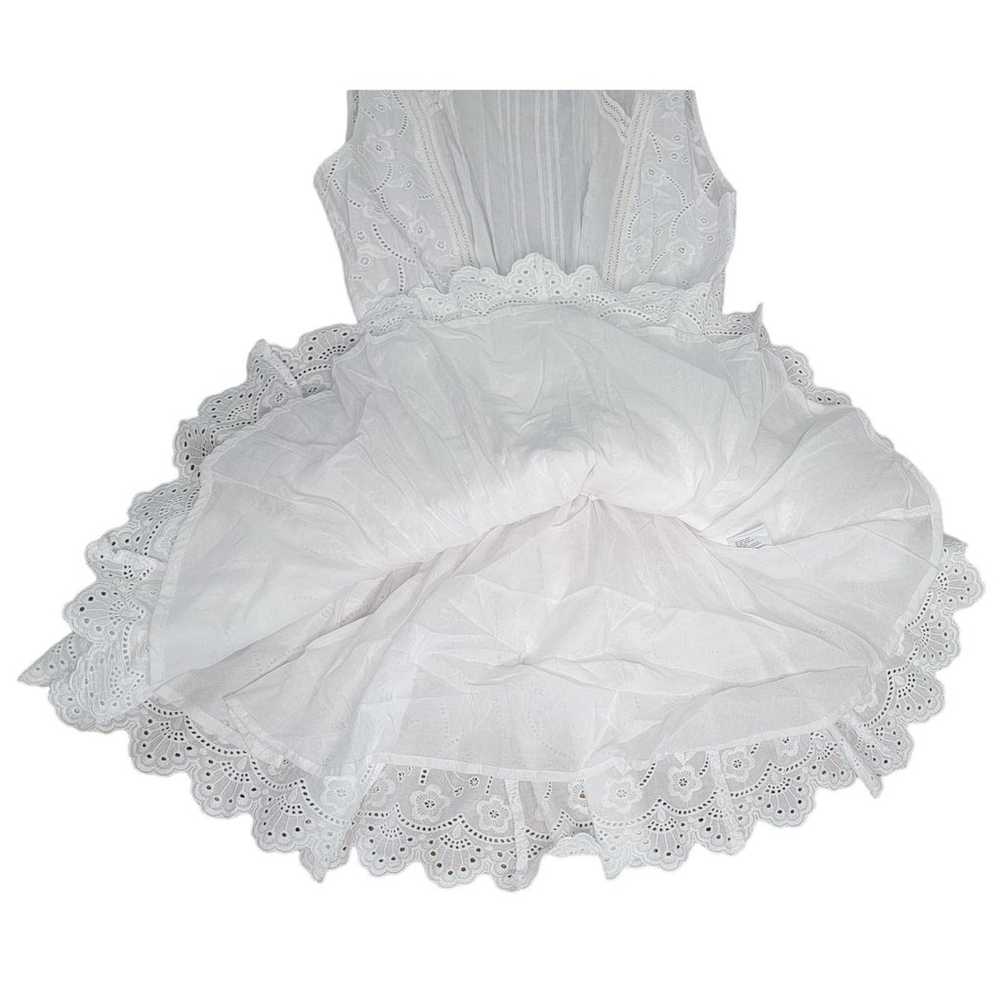 SIR the Label Eyelet Ruffled Mini Dress White siz… - image 5