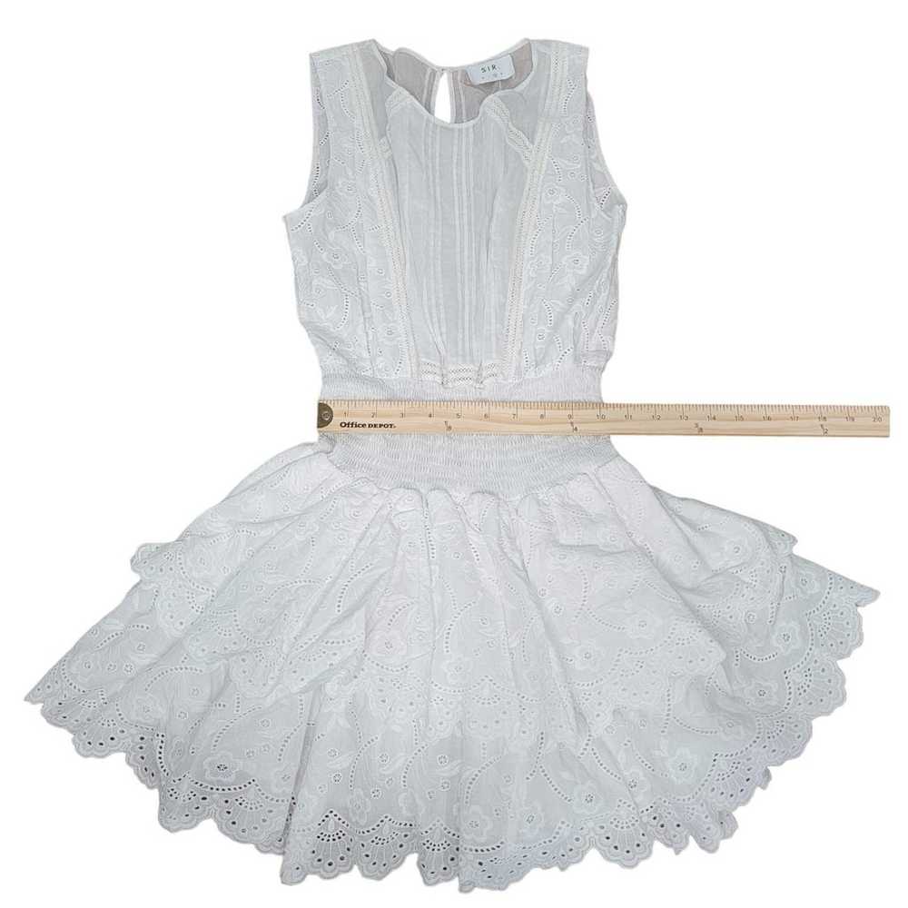 SIR the Label Eyelet Ruffled Mini Dress White siz… - image 7
